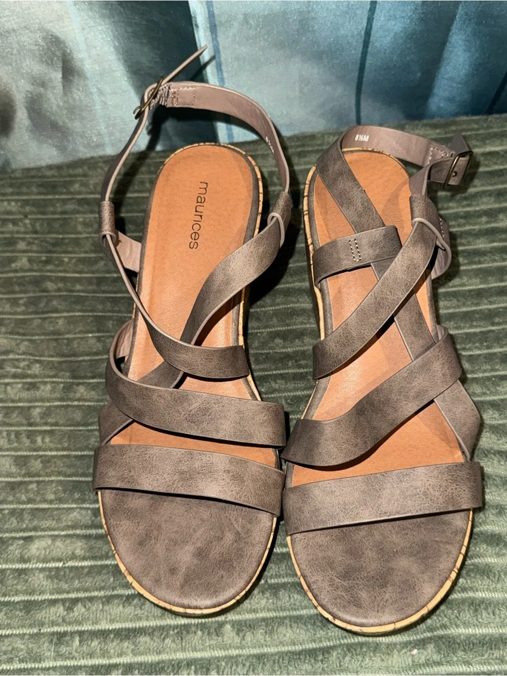Maurices taupe crisscross